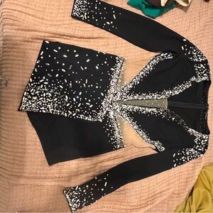 Black and White Embellished Romper